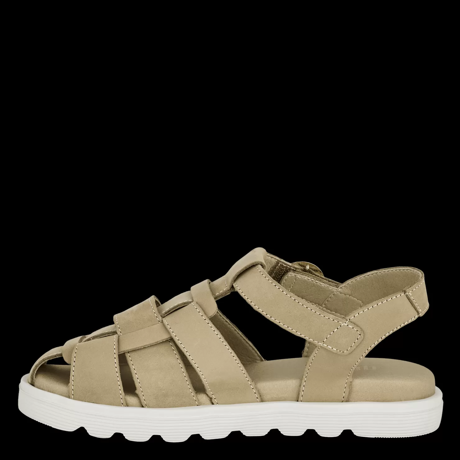 Green Comfort Sandaler med flad sål<ALLOW AIDA - Sand