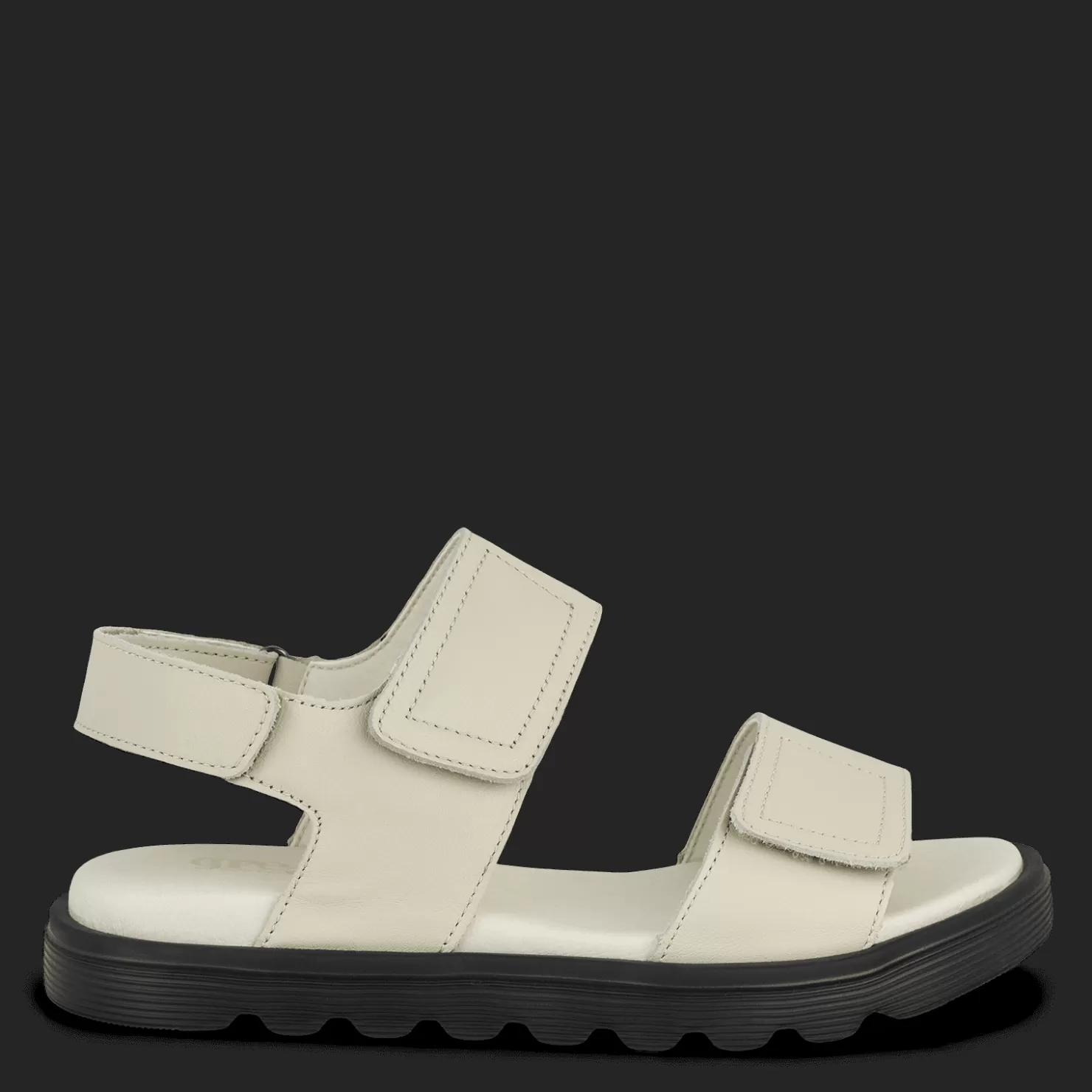 Green Comfort Sandaler med flad sål<ALLOW ALLI - CREAM WHITE Cremehvid