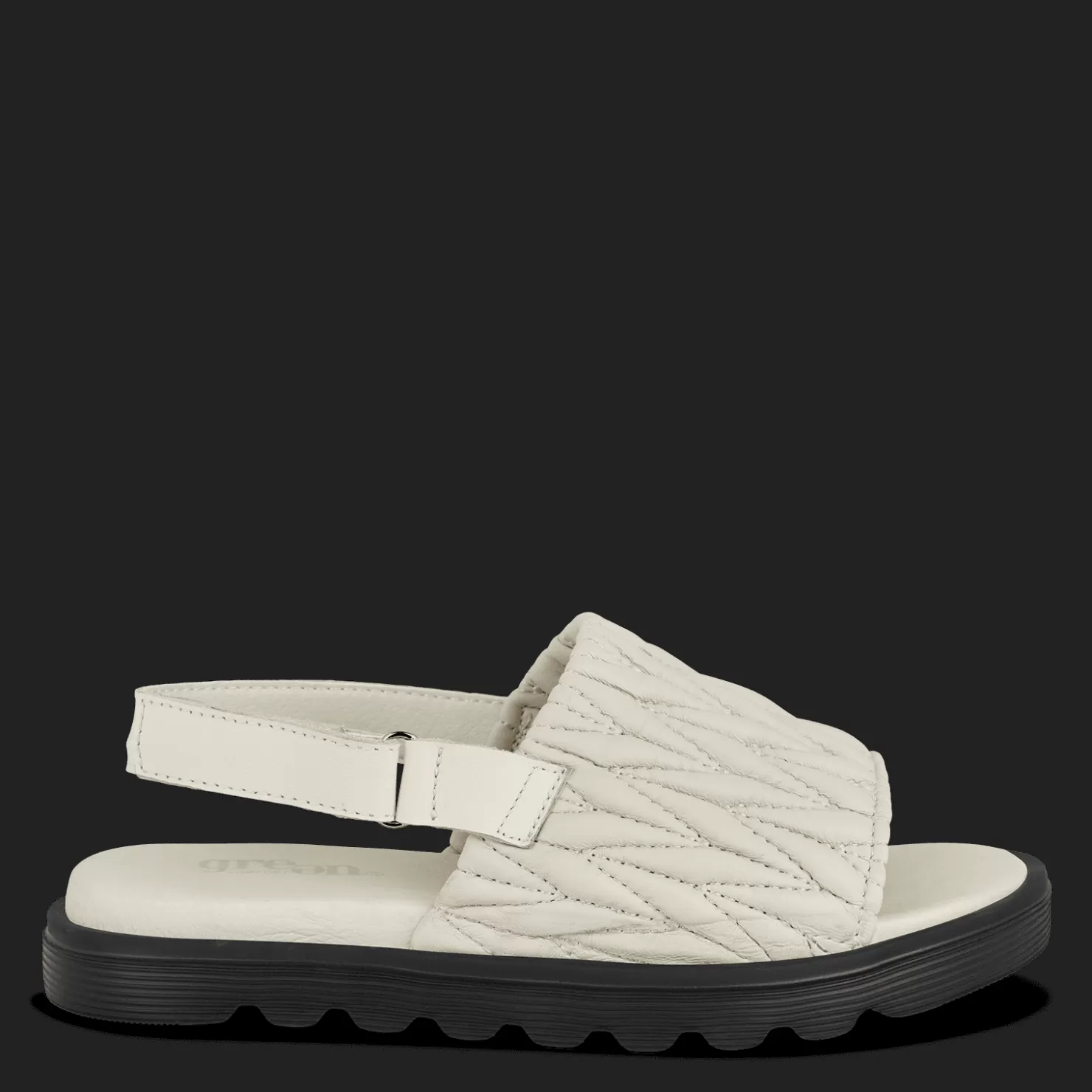 Green Comfort Sandaler med flad sål<ALLOW AMARI - CREAM WHITE Cremehvid