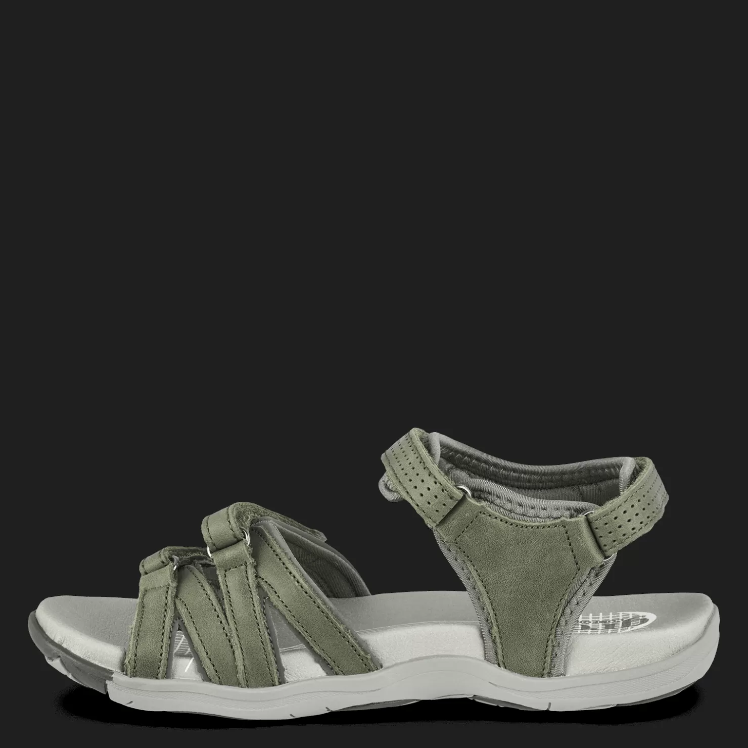 Green Comfort Sandaler med svangstøtte | Sandaler med flad sål<CORSICA CAIA - OLIVE Oliven