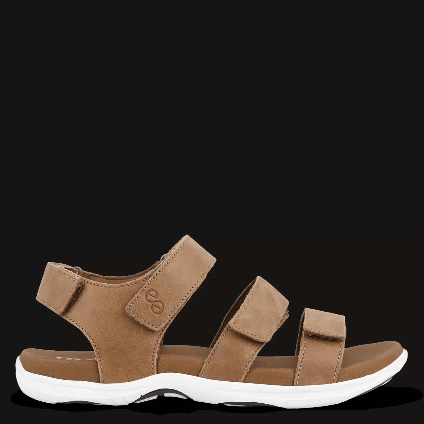 Green Comfort Sandaler med svangstøtte | Sandaler med flad sål<CORSICA CARMA - Cognac