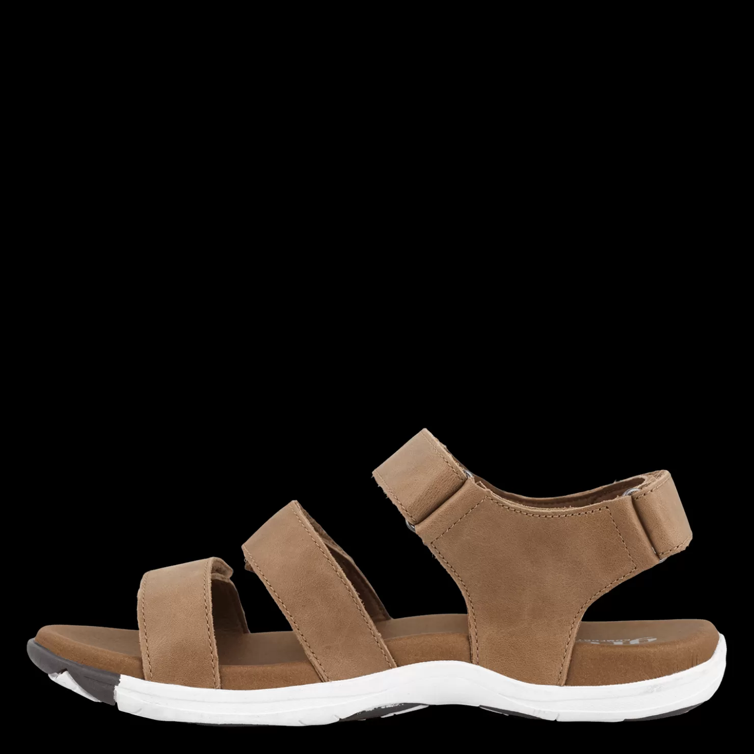 Green Comfort Sandaler med svangstøtte | Sandaler med flad sål<CORSICA CARMA - Cognac