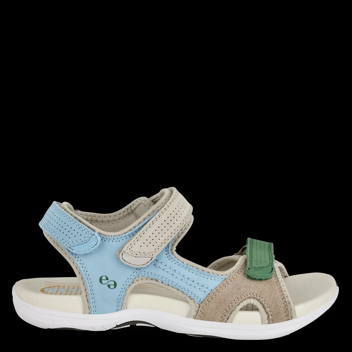 Green Comfort Sandaler med flad sål | Sandaler med svangstøtte<CORSICA CILA - LIGHT BLUE Lyseblå