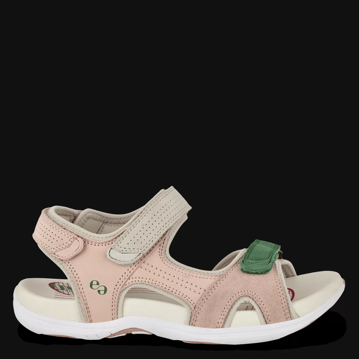 Green Comfort Sandaler med svangstøtte | Sandaler med flad sål<CORSICA CILA - Pink