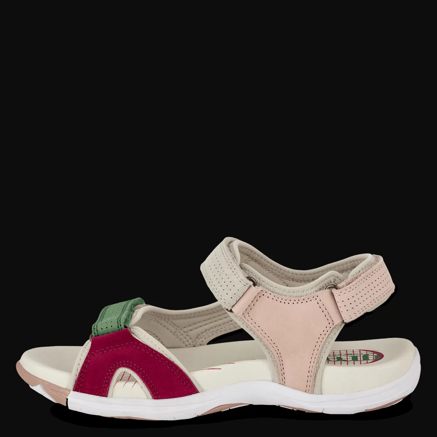 Green Comfort Sandaler med svangstøtte | Sandaler med flad sål<CORSICA CILA - Pink