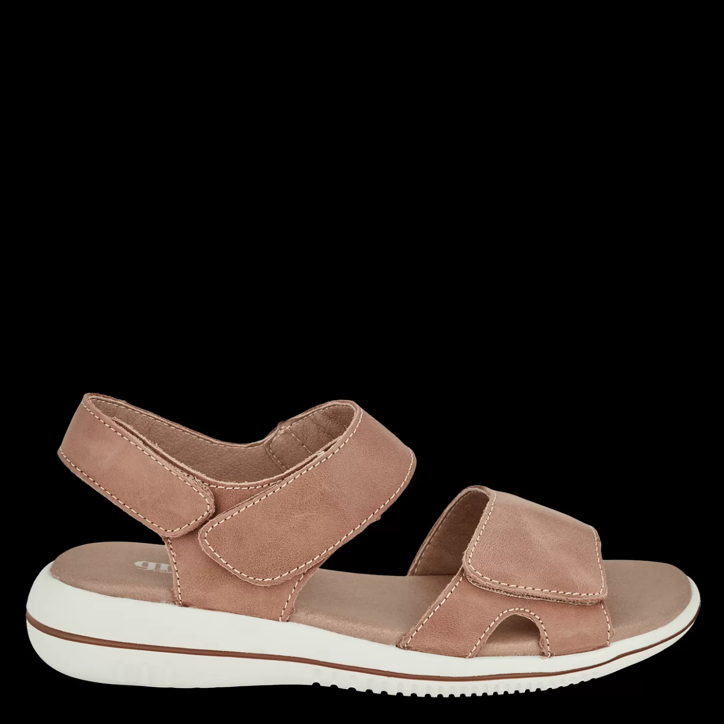 Green Comfort Sandaler med flad sål<LEAF LUCY - ROSE Rosa