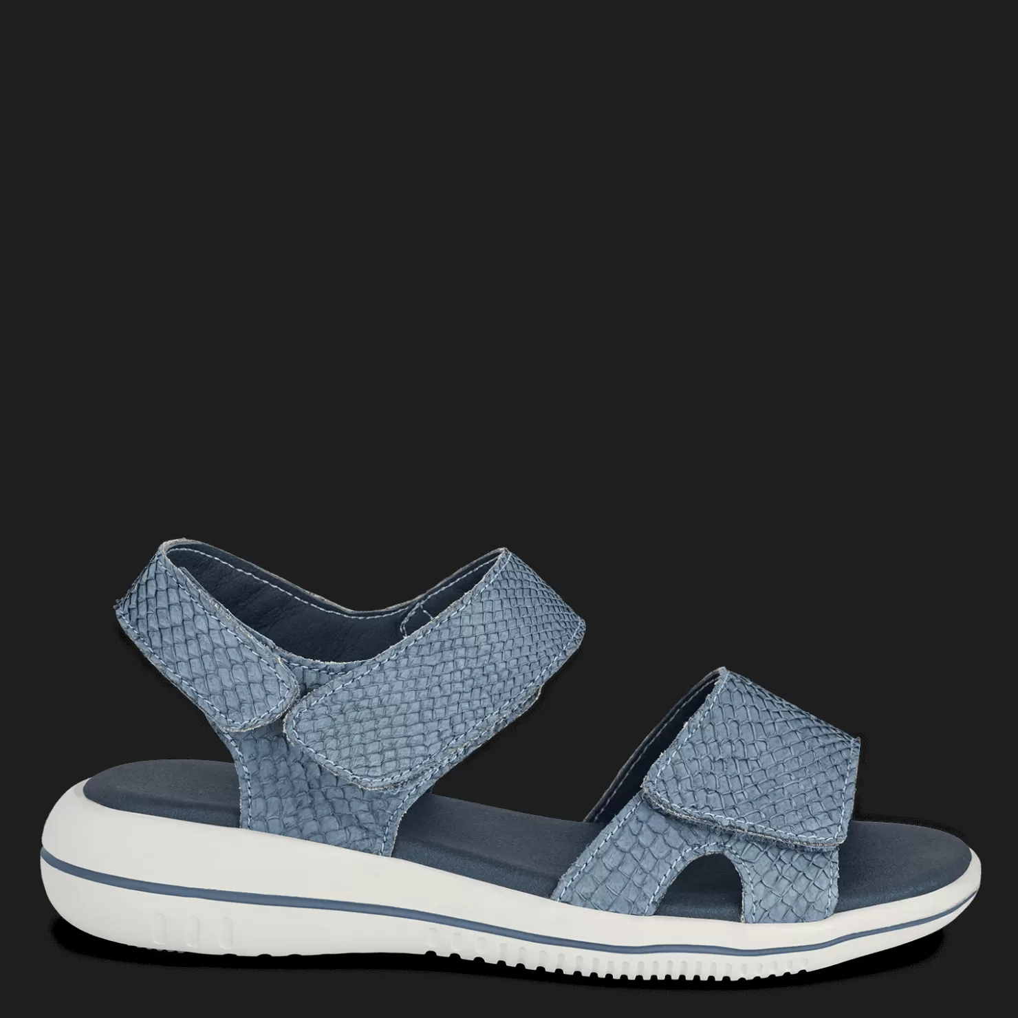 Green Comfort Sandaler med flad sål<LEAF LULU - LIGHT BLUE Lyseblå