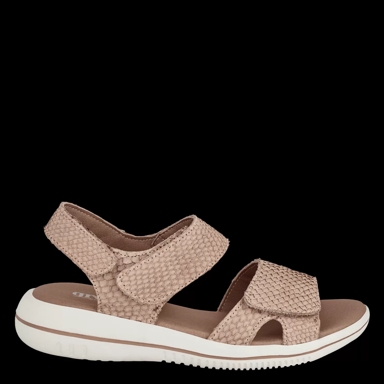 Green Comfort Sandaler med flad sål<LEAF LULU - ROSE Rosa