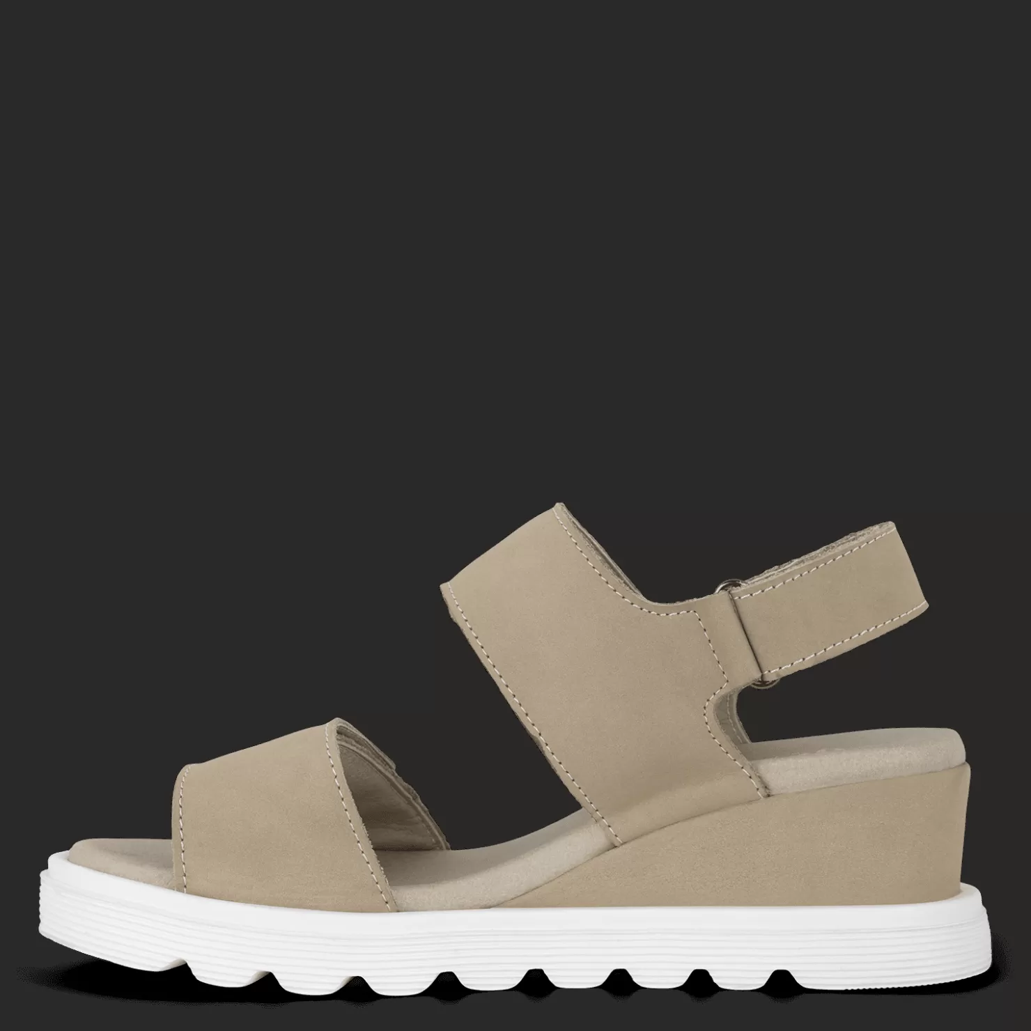 Green Comfort Sandaler med hæl<MELLOW MIU - Sand