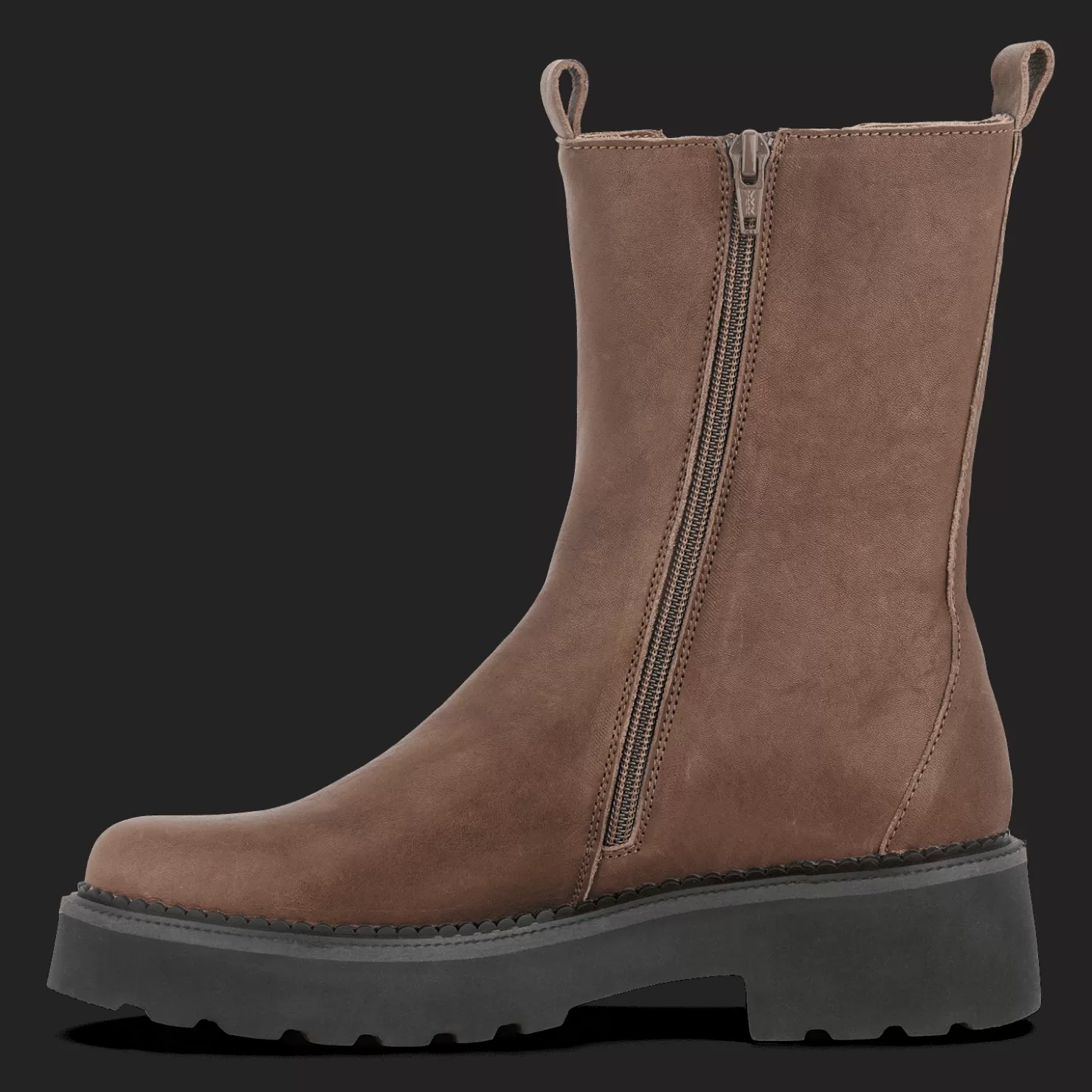 Green Comfort Lange støvler | Chelsea boots<PITCH PAOLA - BROWN Brun