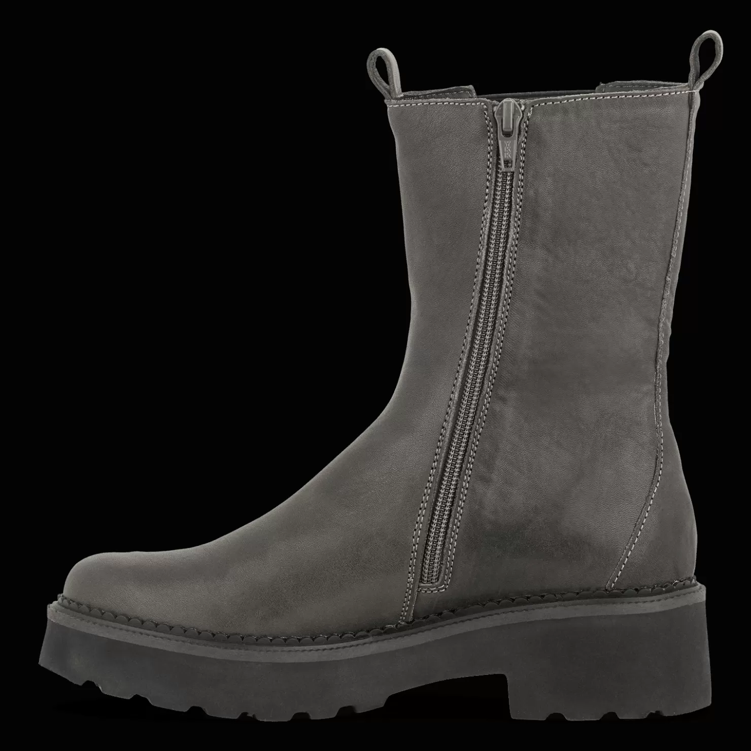 Green Comfort Lange støvler | Chelsea boots<PITCH PAOLA - WARM GREY Varmgrå