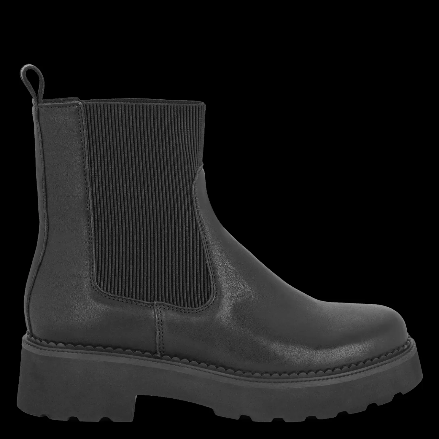 Green Comfort Korte støvler | Chelsea boots<PITCH PAPAJA - Sort