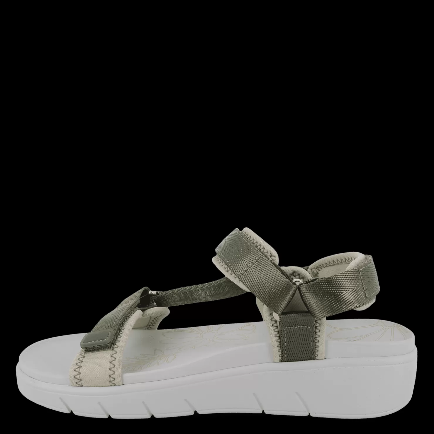 Green Comfort Sandaler med flad sål<REJOICE RIVER - Sage