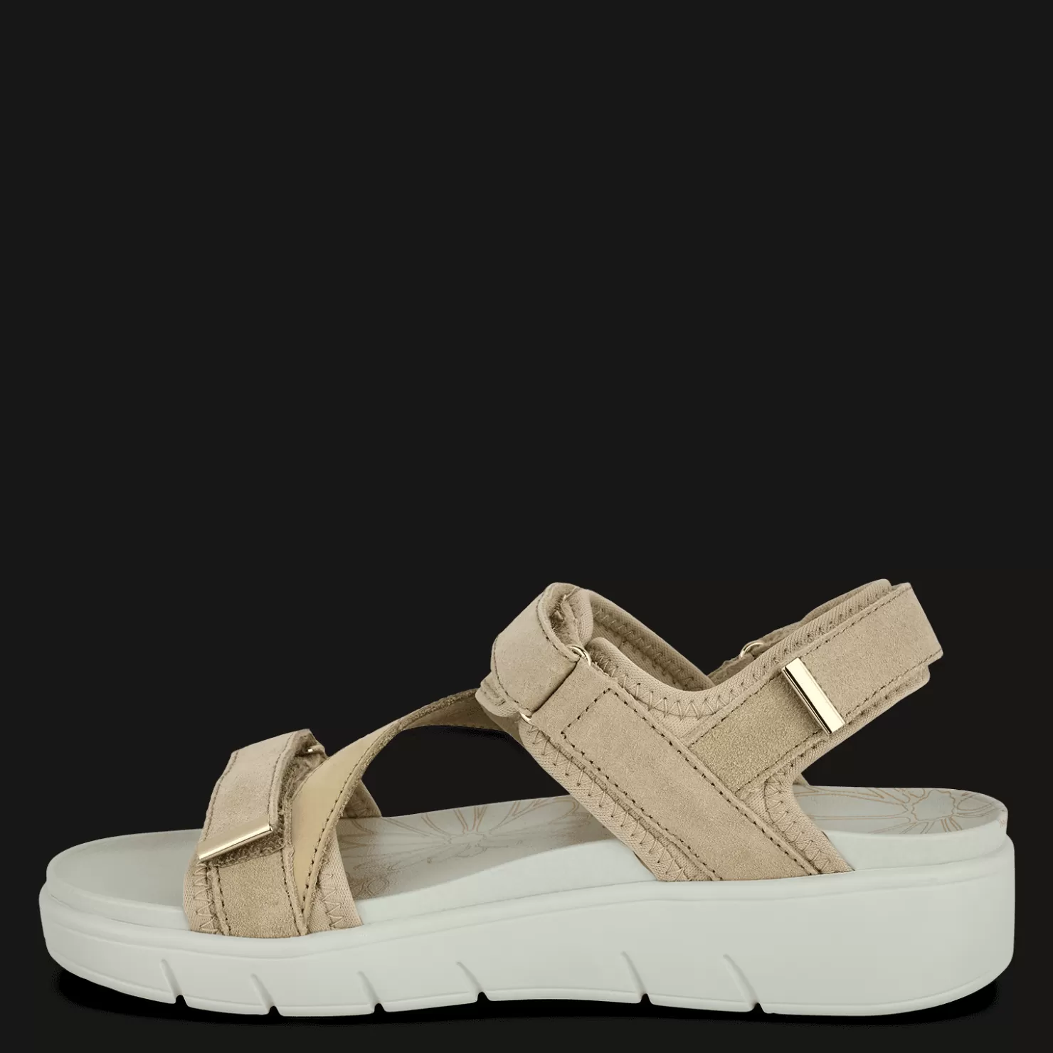 Green Comfort Sandaler med flad sål<REJOICE RUBY - Sand